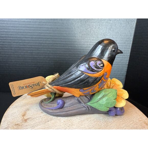 NIB Jim Shore Bold & Beautiful Baltimore Oriole Bird Figurine 601028 - Picture 4 of 12